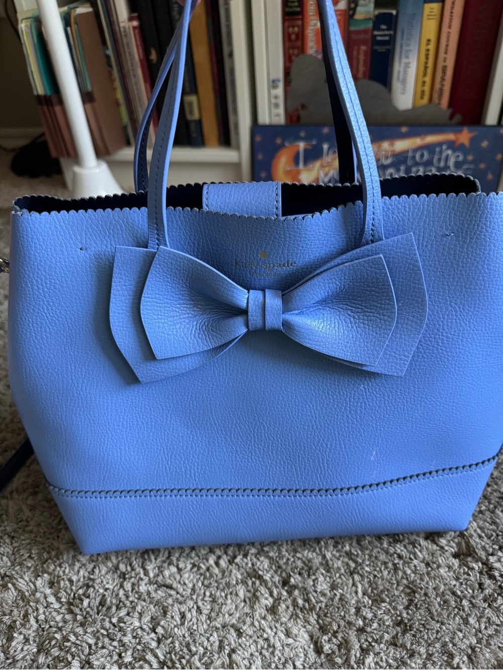 Kate Spade Vanderbilt Place Small Giorgia Bow Satchel - Periwinkle Blue
